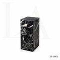 Modern Black Marble Marquina Rectangular Side Table