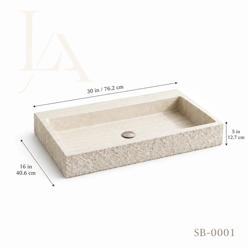 Modern Natural Stone Bathroom Sink Basin