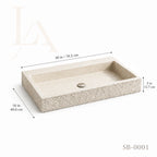 Modern Natural Stone Bathroom Sink Basin