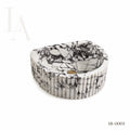 Fluted Carrara Marble Bathroom Sink Basin