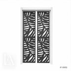 Modern Tropical Leaf Laser Cut Metal Decorative Screen Panel