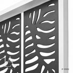 Modern Tropical Leaf Laser Cut Metal Decorative Screen Panel