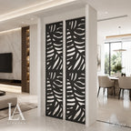 Modern Tropical Leaf Laser Cut Metal Decorative Screen Panel