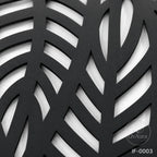 Modern Leaf Pattern Laser Cut Metal Privacy Screen Panel