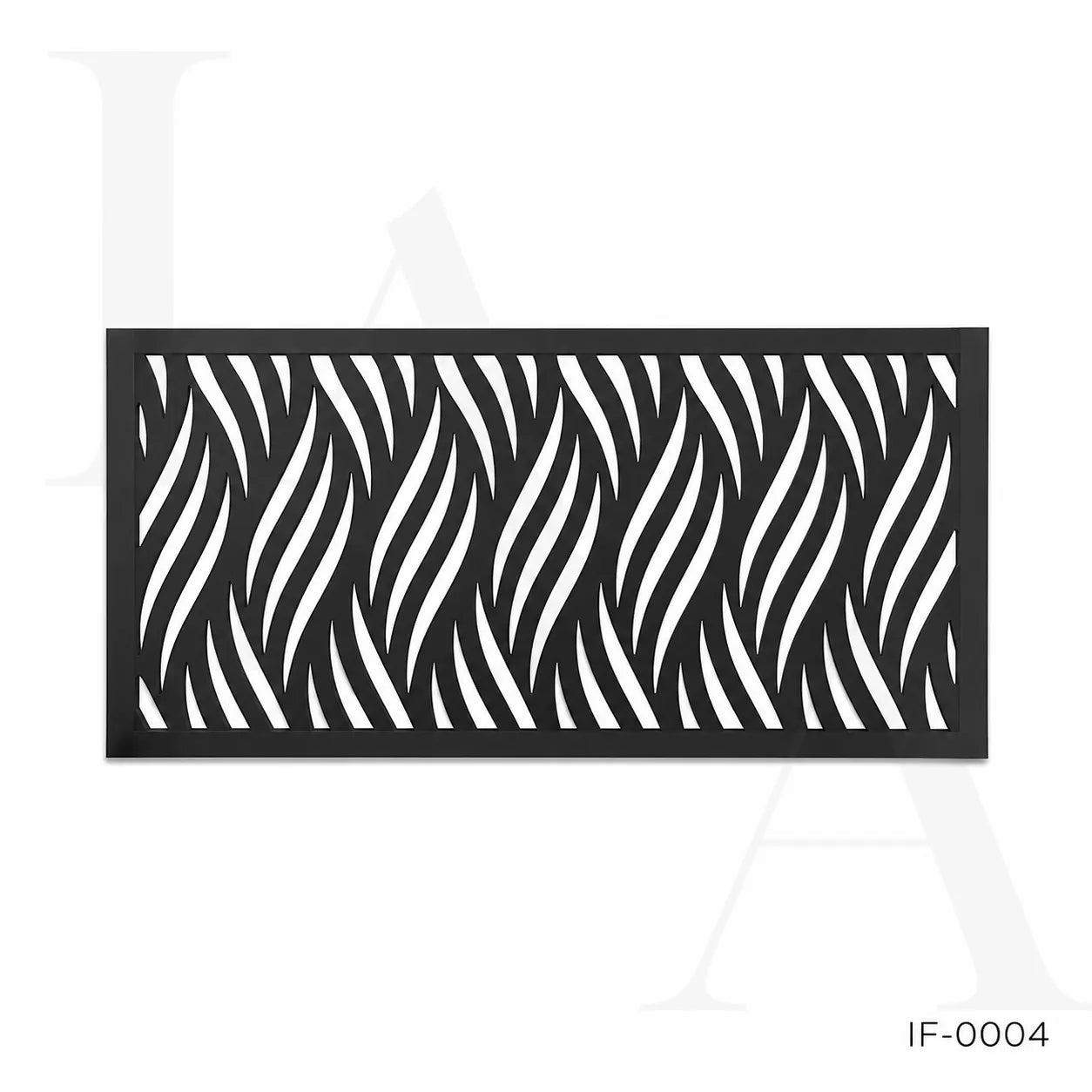 Modern Wave Pattern Laser Cut Metal Privacy Screen Panel
