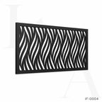 Modern Wave Pattern Laser Cut Metal Privacy Screen Panel