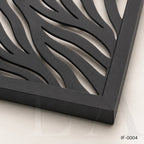 Modern Wave Pattern Laser Cut Metal Privacy Screen Panel