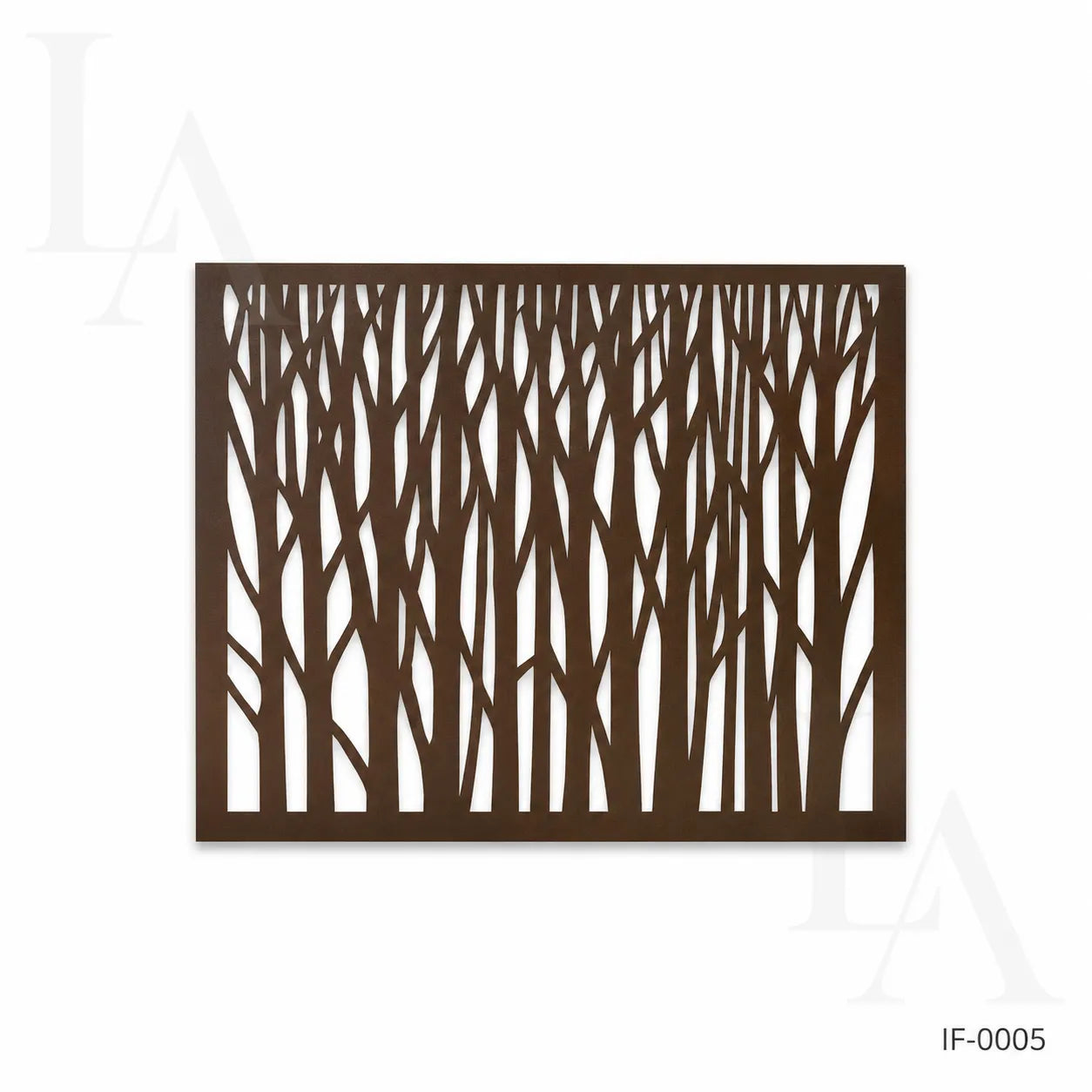 Modern Forest Pattern Laser Cut Metal Privacy Screen Panel