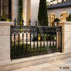Classic Wrought Iron Ornamental Fence Panel