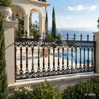 Classic Wrought Iron Ornamental Fence Panel