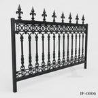 Classic Wrought Iron Ornamental Fence Panel