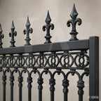 Classic Wrought Iron Ornamental Fence Panel