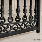 Classic Wrought Iron Ornamental Fence Panel