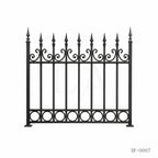 Classic Spear Top Wrought Iron Fence Panel