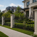 Classic Spear Top Wrought Iron Fence Panel