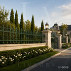 Victorian Spear Top Wrought Iron Fence Panel