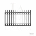 Classic Ring Top Wrought Iron Fence Panel