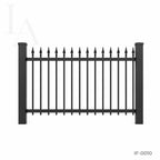 Modern Spear Top Steel Fence Panel