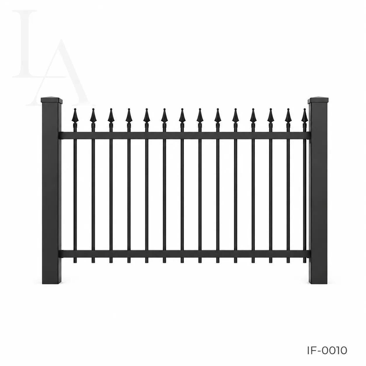 Modern Spear Top Steel Fence Panel