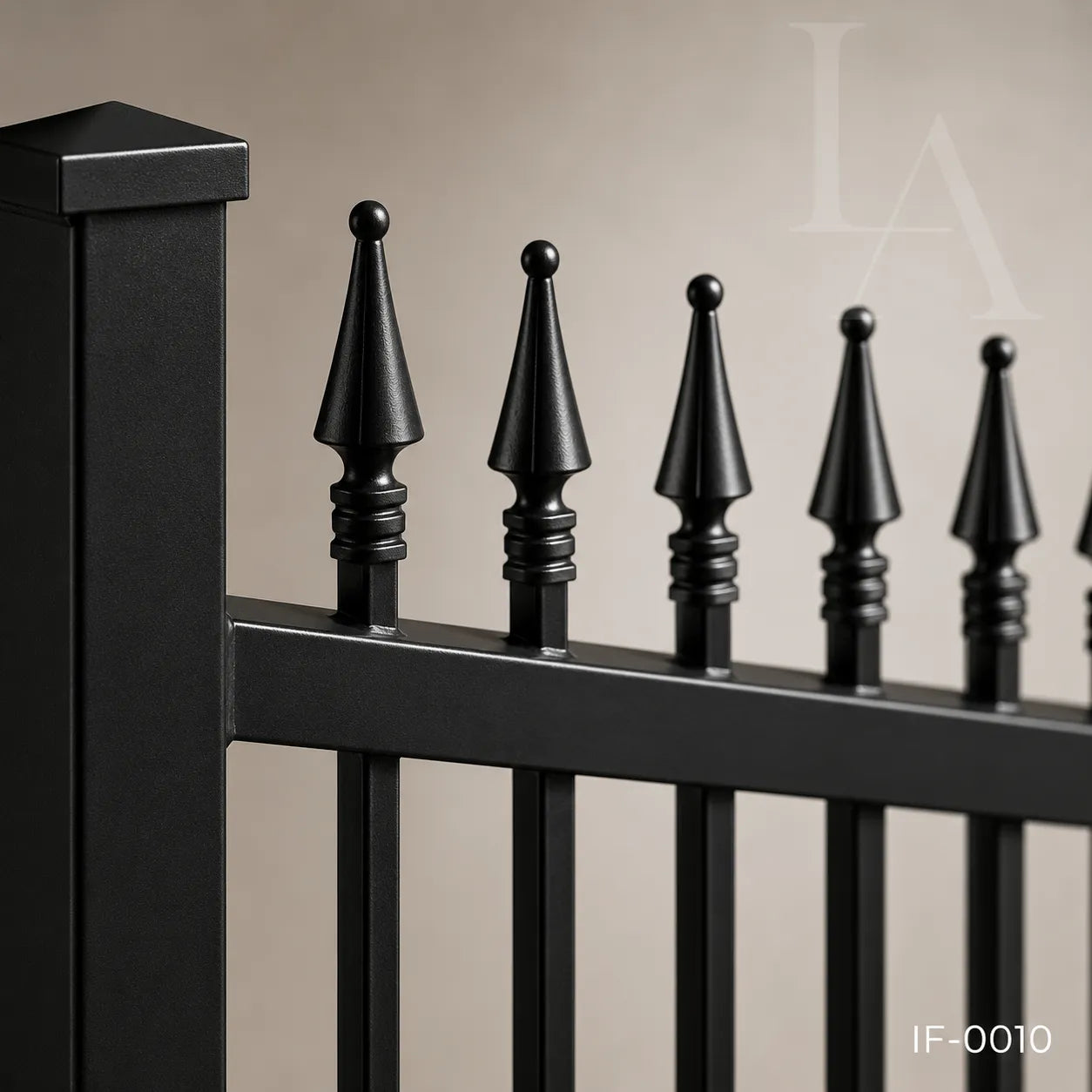 Modern Spear Top Steel Fence Panel