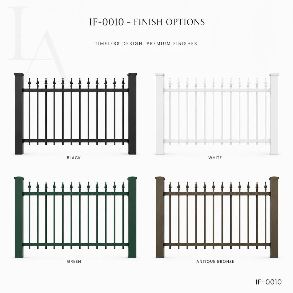 Modern Spear Top Steel Fence Panel