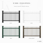 Modern Spear Top Steel Fence Panel