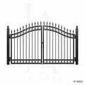 Classic Double Swing Wrought Iron Driveway Gate
