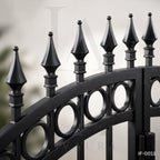 Classic Double Swing Wrought Iron Driveway Gate