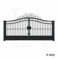 Luxury Scroll Top Wrought Iron Driveway Gate