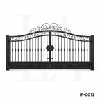 Luxury Scroll Top Wrought Iron Driveway Gate
