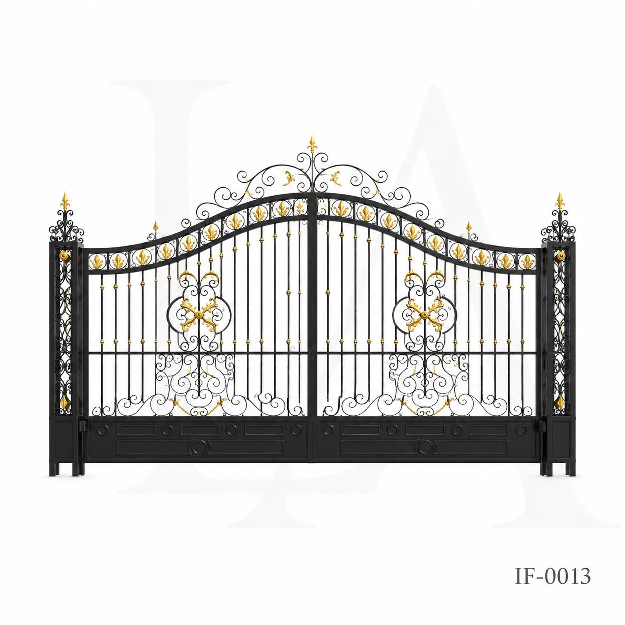 Royal Estate Ornamental Wrought Iron Driveway Gate