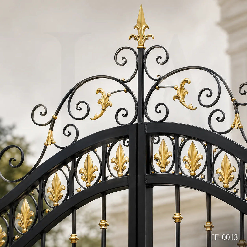 Royal Estate Ornamental Wrought Iron Driveway Gate