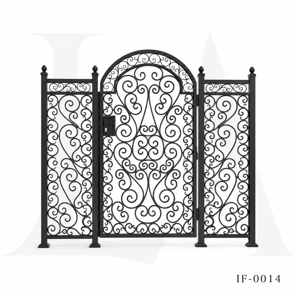 Heritage Scroll Wrought Iron Garden Gate