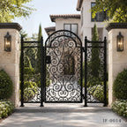 Heritage Scroll Wrought Iron Garden Gate