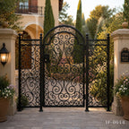 Heritage Scroll Wrought Iron Garden Gate