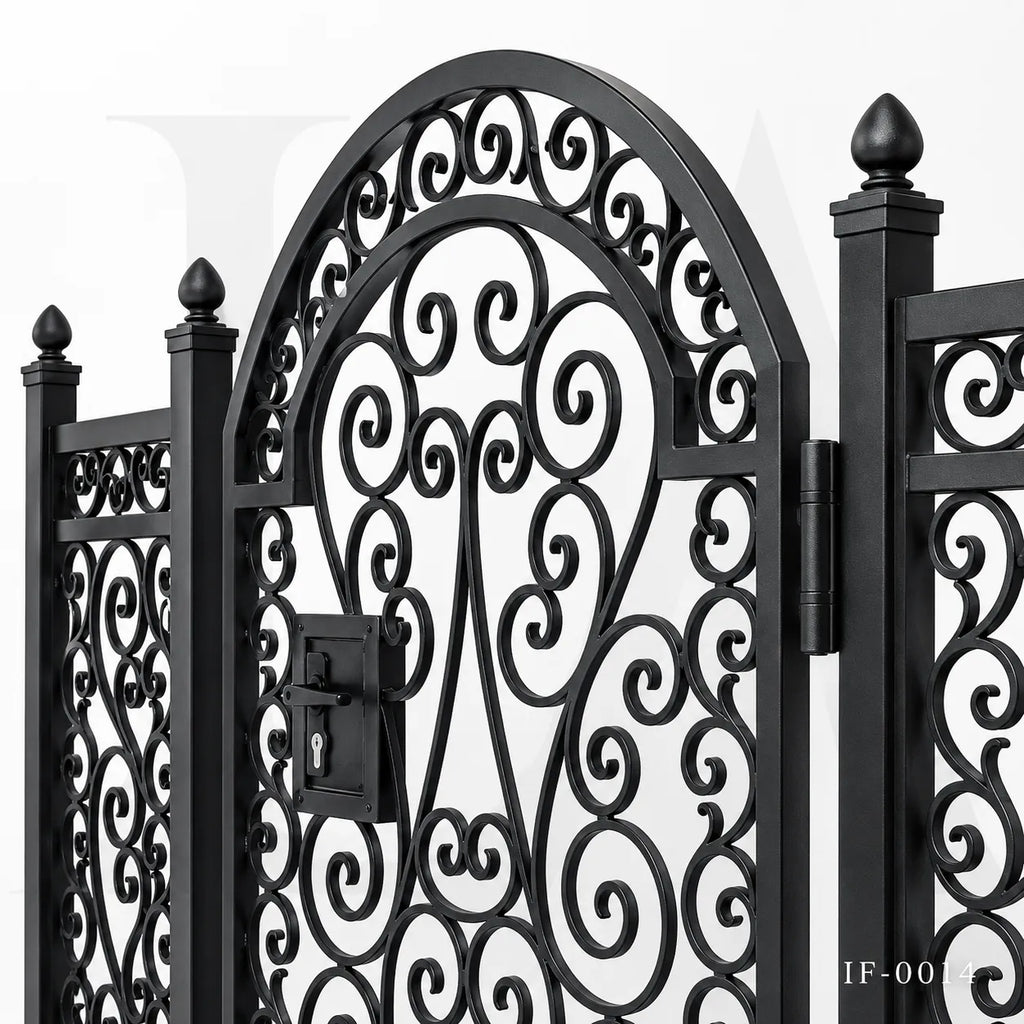 Heritage Scroll Wrought Iron Garden Gate