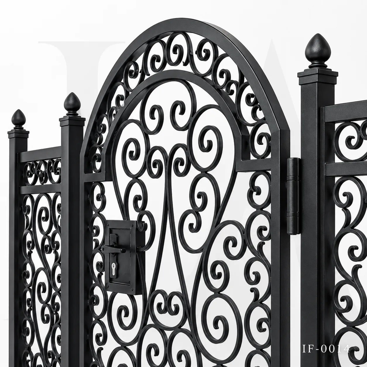 Heritage Scroll Wrought Iron Garden Gate
