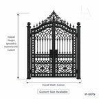 Regency Estate Wrought Iron Entry Gate