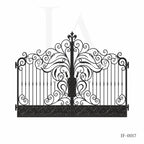 Grand Baroque Wrought Iron Estate Driveway Gate