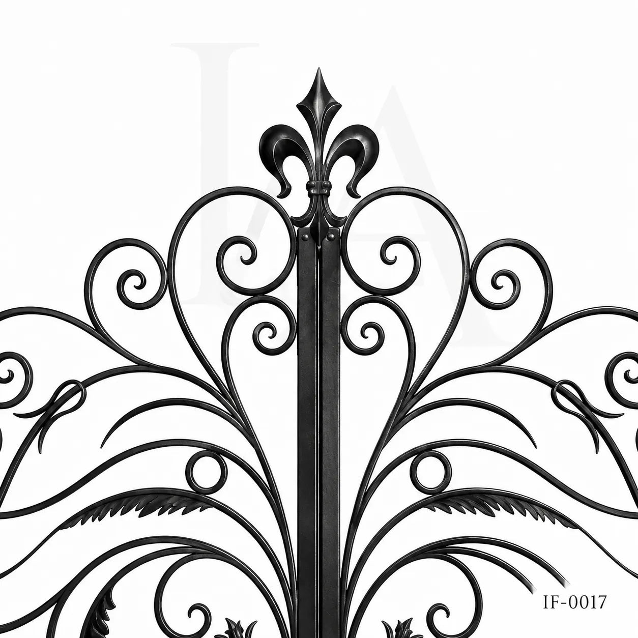 Grand Baroque Wrought Iron Estate Driveway Gate