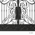 Grand Baroque Wrought Iron Estate Driveway Gate