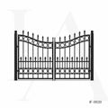 Heritage Ring Motif Wrought Iron Estate Gate