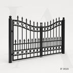 Heritage Ring Motif Wrought Iron Estate Gate