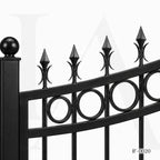 Heritage Ring Motif Wrought Iron Estate Gate