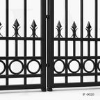 Heritage Ring Motif Wrought Iron Estate Gate