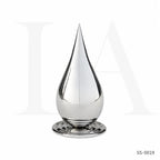 Monumental Mirror Polished Stainless Steel Teardrop Sculpture for Contemporary Public Spaces