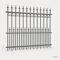 Traditional Wrought Iron Spear Top Estate Fence Panel