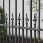 Traditional Wrought Iron Spear Top Estate Fence Panel