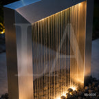 Modern Stainless Steel Rain Curtain Sculpture Fountain