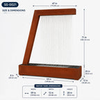 Modern Corten Steel Rain Curtain Water Sculpture